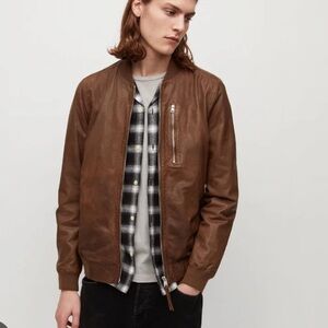 All Saints Kemble leather jacket